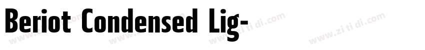 Beriot Condensed Lig字体转换